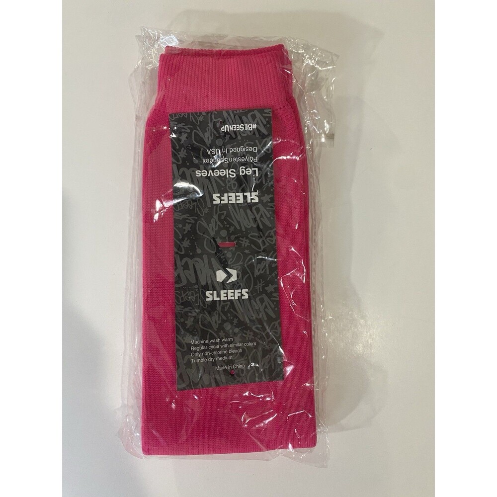 SLEEFS Pink Football Leg Sleeves One Size Athletic Calf Socks New Football Sport